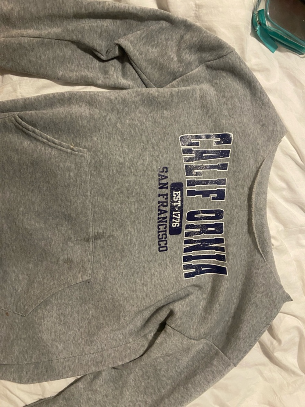 Gray 'California San Francisco' Pullover Sweatshirt